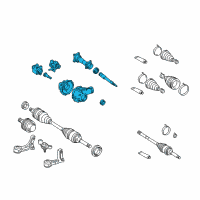 OEM Toyota Tundra Carrier Assembly Diagram - 41110-34400