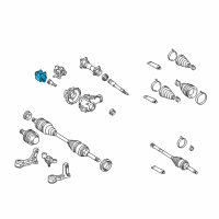 OEM 2006 Toyota Sequoia Cluster Housing Diagram - 41035-35010