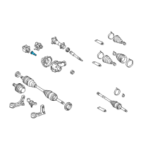 OEM 2005 Toyota Sequoia Intermed Shaft Diagram - 41306-35030