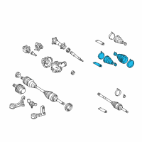 OEM Toyota Sequoia Outer Boot Diagram - 04438-0C020