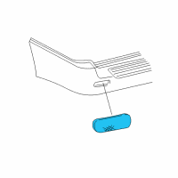 OEM Chevrolet Trailblazer EXT Reflector Diagram - 15000427