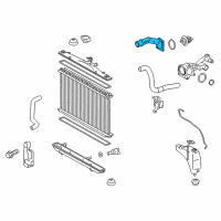 OEM 2013 Lexus RX450h Inlet, Water Diagram - 16321-31020