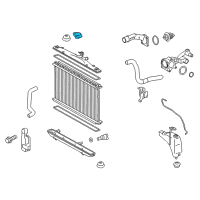 OEM Radiator Assembly Mount Bolt Diagram - 16401-31480