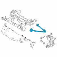 OEM 2017 BMW i3 Rubber Mount Wishbone, Left Diagram - 31-10-6-863-739