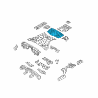 OEM 2009 Infiniti G37 Floor-Rear, Rear Diagram - 74514-CD034