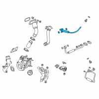 OEM Cadillac XTS Water Return Tube Diagram - 12621876