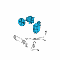 OEM Dodge Ram 1500 Power Steering Pump Diagram - 52013973AD