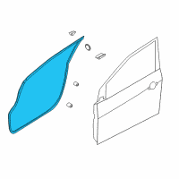 OEM Kia Forte5 WEATHERSTRIP Assembly-Front Door Side Diagram - 82130A7000