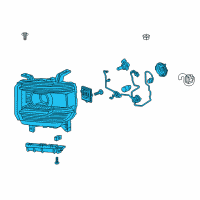 OEM GMC Sierra 2500 HD Composite Assembly Diagram - 84144048