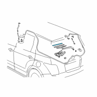 OEM Toyota RAV4 Wiper Blade Insert Diagram - 85214-31010