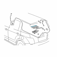 OEM 2003 Toyota Highlander Wiper Blade Insert Diagram - 85214-31010