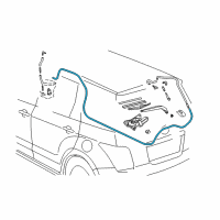 OEM Scion xA Washer Hose Diagram - 90099-59065