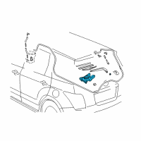 OEM Scion xA Rear Motor Diagram - 85130-52060