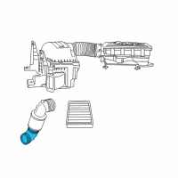 OEM 2006 Dodge Ram 3500 Fuel Clean Air Duct Diagram - 53032847AB