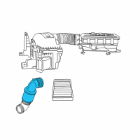 OEM 2009 Dodge Ram 2500 Clean Air Duct Upper Diagram - 53032650AA