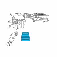 OEM 2005 Dodge Ram 2500 Filter-Air Diagram - 53034249AA