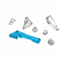 OEM 2003 BMW 325xi Gearbox Support Diagram - 22-31-6-750-856