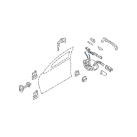 OEM 2008 Infiniti G35 Rod-Key Lock, LH Diagram - 80515-JK000