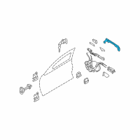 OEM 2007 Infiniti G35 Grip-Outside Handle Diagram - 80640-JU72A