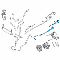 OEM Ford F-250 Super Duty Pressure Hose Diagram - BC3Z-3A719-P