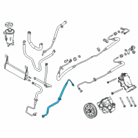 OEM 2016 Ford F-250 Super Duty Upper Return Line Diagram - BC3Z-3A713-N