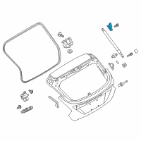 OEM 2014 Ford Focus Lift Cylinder Pivot Bracket Diagram - BM5Z-58442A38-C