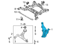 OEM Hyundai Ioniq 5 KNUCKLE-FRONT AXLE, RH Diagram - 51711-GI000