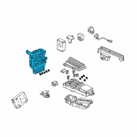 OEM Acura TL Box Assembly, Fuse Diagram - 38200-SEP-A11