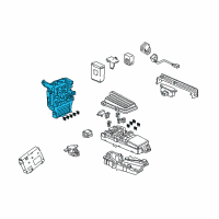 OEM Acura Box Assembly, Fuse Diagram - 38200-SEP-A11