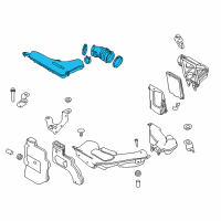 OEM 2019 Nissan Rogue Air Duct Diagram - 16576-4BB0A