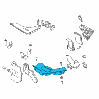 OEM 2019 Nissan Rogue Duct Assembly Air Diagram - 16554-4BC1A