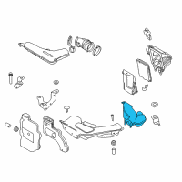 OEM 2019 Nissan Rogue Duct Assembly Air Diagram - 16554-4BC1B