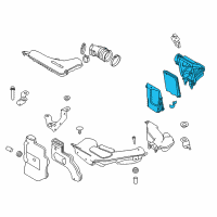 OEM 2017 Nissan Rogue Air Cleaner Diagram - 16500-4BC1D