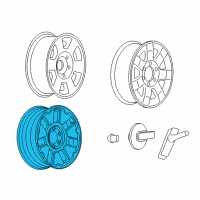 OEM Hummer Alloy Wheels Diagram - 09598623