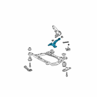 OEM 2007 Lexus RX350 Front Suspension Lower Control Arm Sub-Assembly, No.1 Right Diagram - 48068-0E020