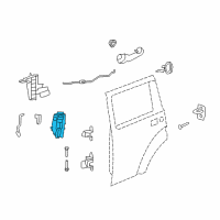 OEM 2008 Jeep Liberty Latch-Rear Door Diagram - 4589278AJ