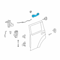 OEM Jeep Liberty Handle-Exterior Door Diagram - 4589164AI