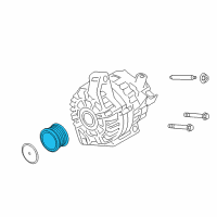 OEM 2018 Ford Focus Pulley Diagram - CM5Z-10344-C