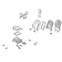 OEM 2011 Kia Optima Pad Assembly-Front Seat Cushion Diagram - 882502T010