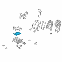 OEM 2016 Kia Optima Heater-Front Seat Cushion Diagram - 881952TAF0