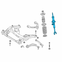 OEM BMW 640i Gran Coupe Front Left Spring Strut Diagram - 31-31-6-789-659