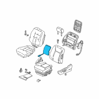 OEM 2001 Acura RL Heater, Front Seat-Back Diagram - 81124-SZ3-A81