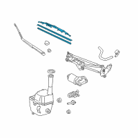 OEM 2005 Toyota Sienna Front Blade Diagram - 85222-AE010