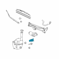 OEM 2018 Toyota Sienna Rear Washer Pump Diagram - 85340-AE010