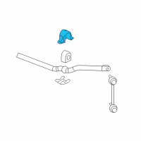 OEM 2008 Cadillac CTS Stabilizer Bar Bracket Diagram - 25995575