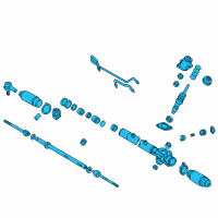 OEM 2000 Toyota Camry Power Steering Gear Assembly(For Rack & Pinion) Diagram - 44250-06090
