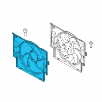 OEM BMW 440i Fan Shroud Diagram - 17-42-8-626-872