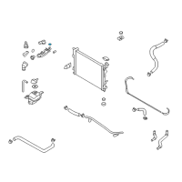 OEM Kia Amanti Gasket-WITH/OUTLET Fitting Diagram - 256123C100