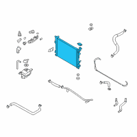 OEM 2009 Hyundai Sonata Radiator Assembly Diagram - 25310-0A290