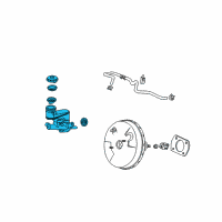 OEM Honda Accord Master Cylinder Assembly Diagram - 46100-TA1-A01